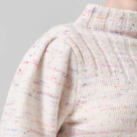 NEW CITIZENS OF HUMANITY claudia turtleneck sweater in confetti - Picture 3 of 3